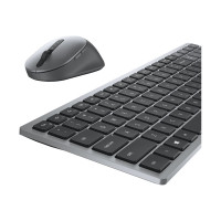 Produktbild för Dell Pro Plus Compact Keyboard and Mouse - KM7120W - sats med tangentbord och mus - hela norden - Titan gray Inmatningsenhet
