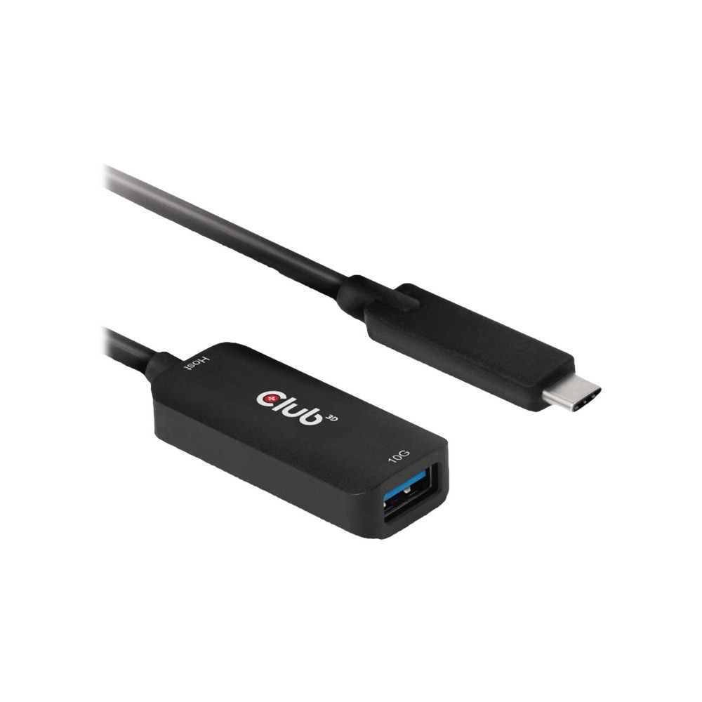 Produktbild för Club 3D - USB typ C-förlängningskabel - USB-C till USB typ A - 5 m