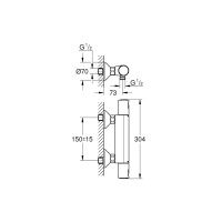 Produktbild för Grohe Precision Start Termostatisk duschblandare