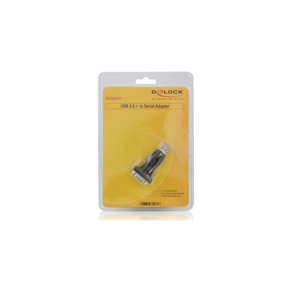 Produktbild för Delock USB2.0 to Serial Adapter - seriell adapter - USB
