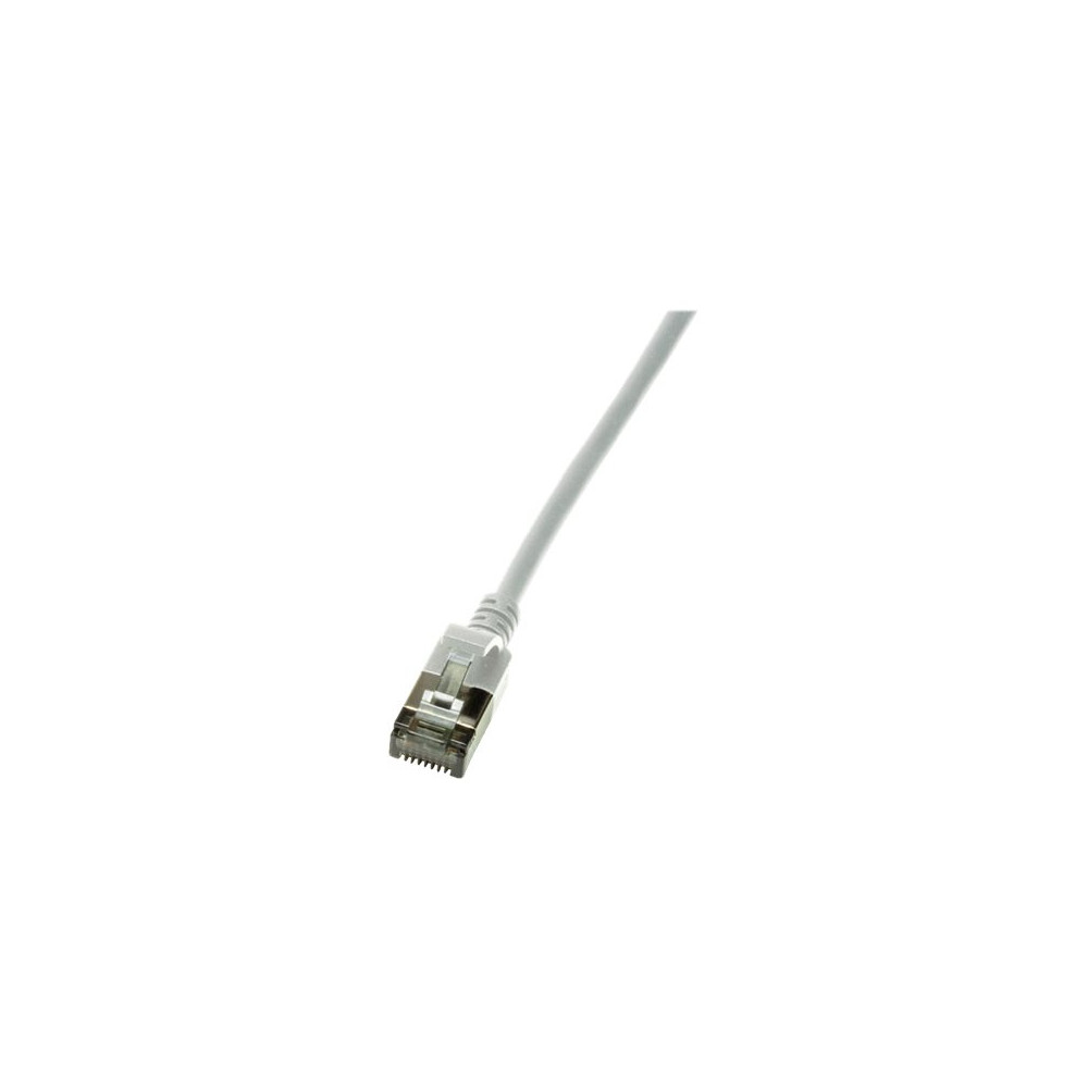 Produktbild för LogiLink SlimLine - patch-kabel - 1 m - grå, RAL 7035