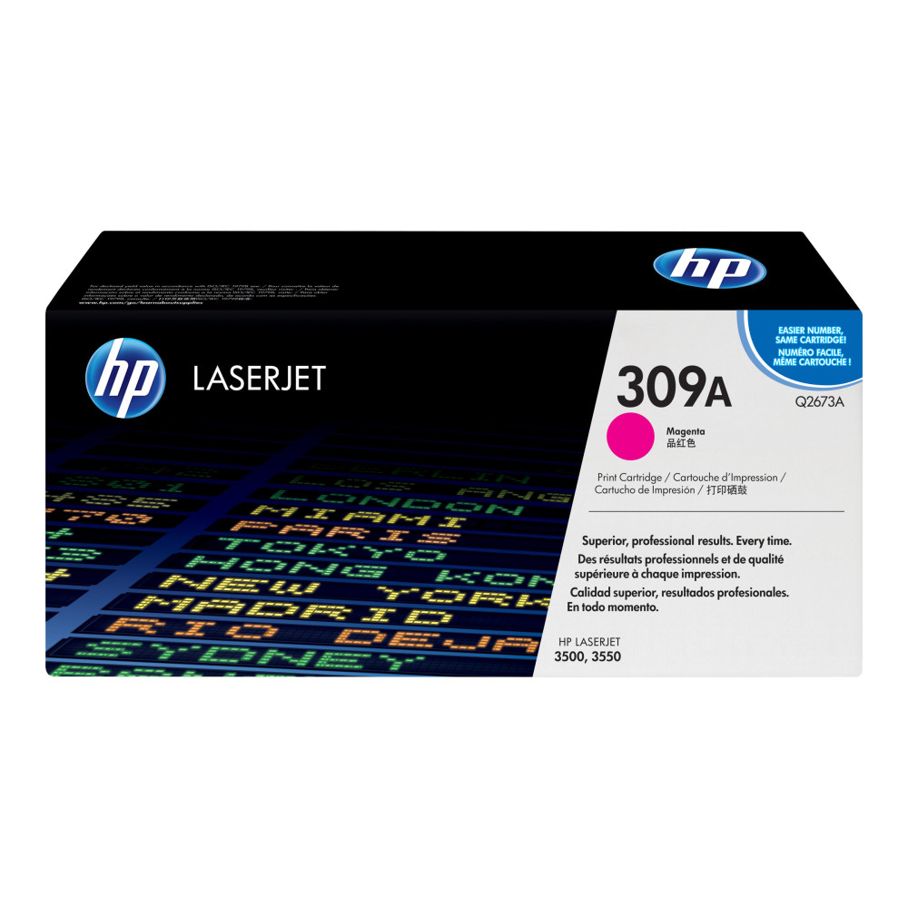 Produktbild för HP 309A - magenta - original - LaserJet - tonerkassett (Q2673A)