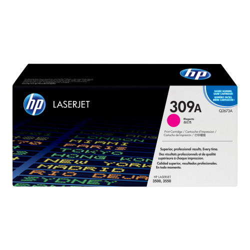 Hewlett-Packard HP 309A - magenta - original - LaserJet - tonerkassett (Q2673A)