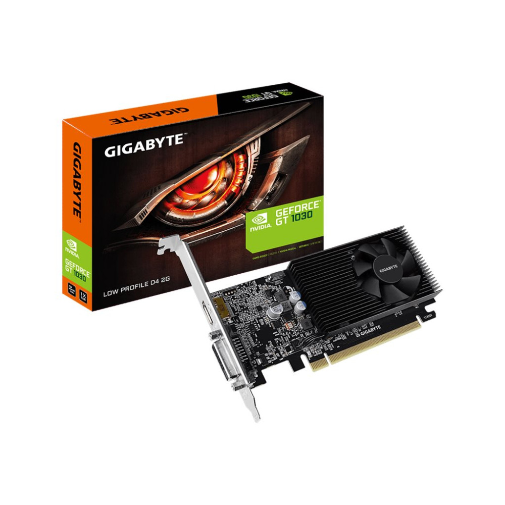 Produktbild för Gigabyte GT 1030 Low Profile D4 2G - grafikkort - GF GT 1030 - 2 GB