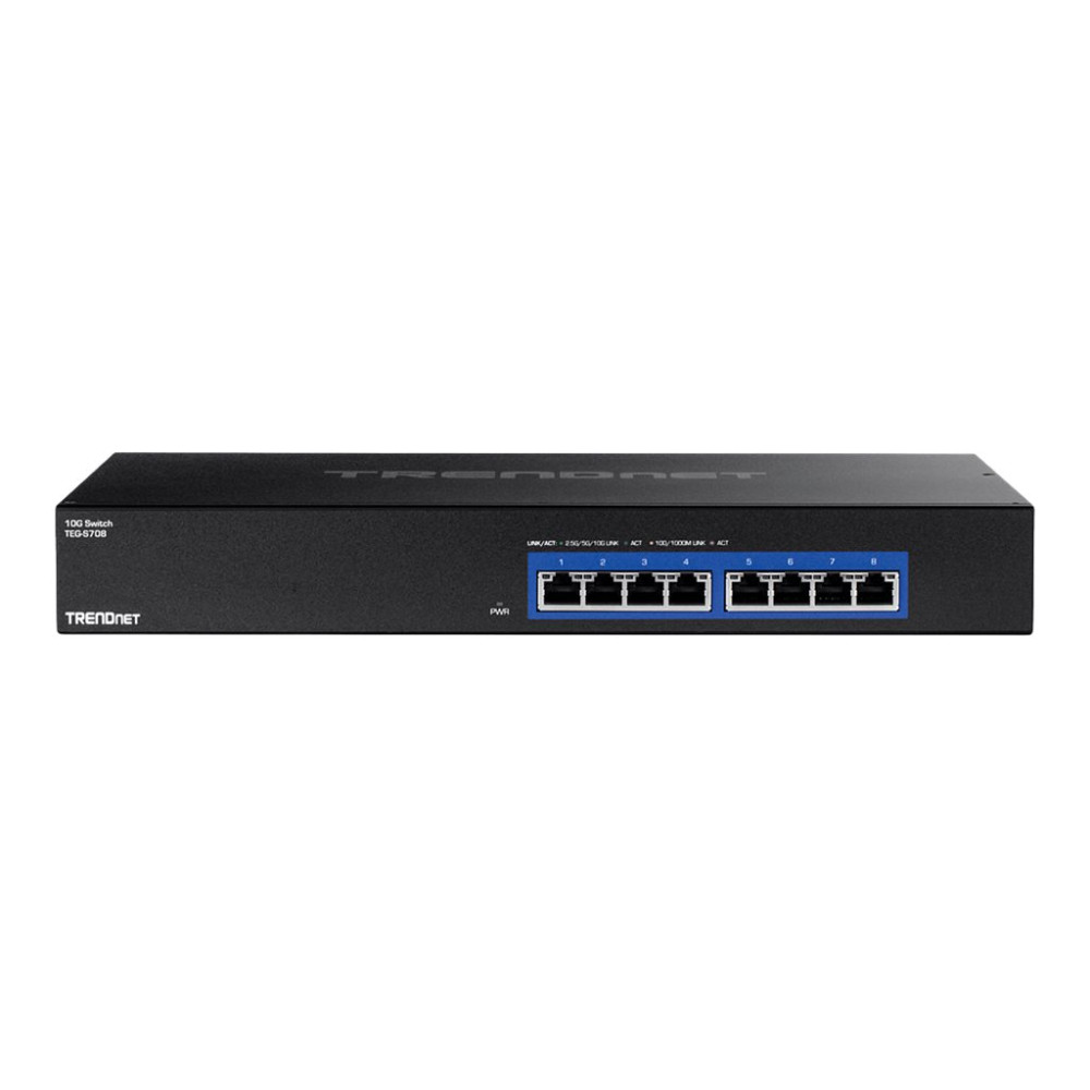 Produktbild för TRENDnet TEG S708 - switch - 8 portar - rackmonterbar - TAA-kompatibel