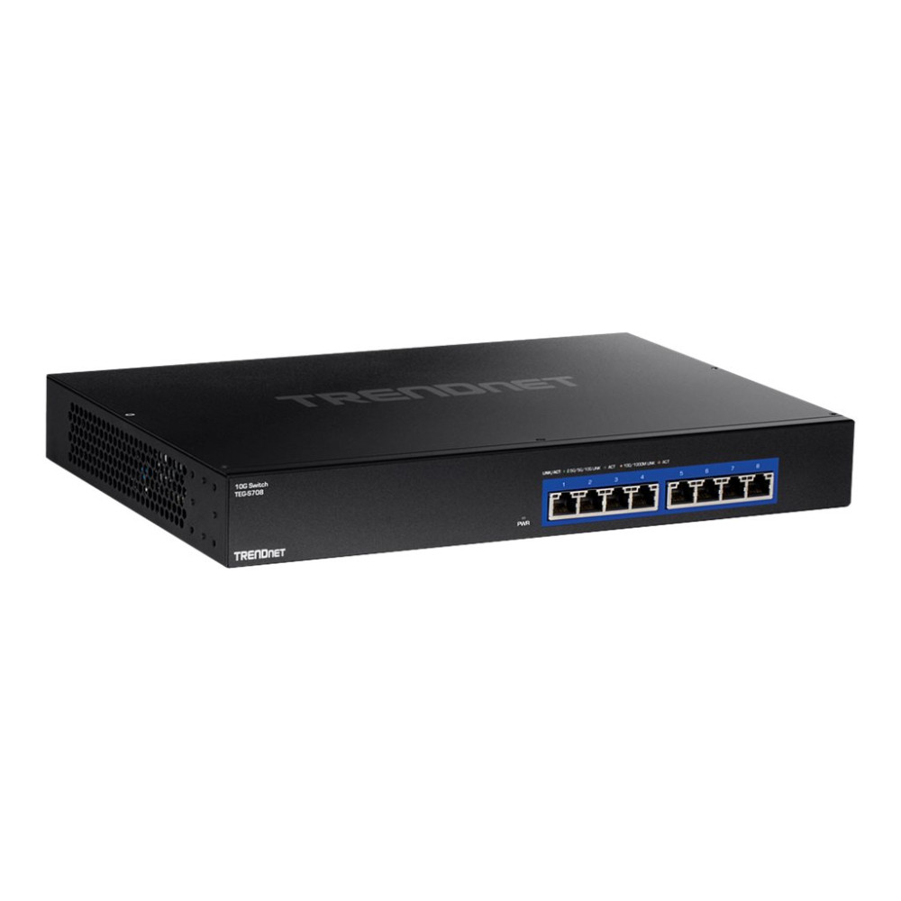 Produktbild för TRENDnet TEG S708 - switch - 8 portar - rackmonterbar - TAA-kompatibel