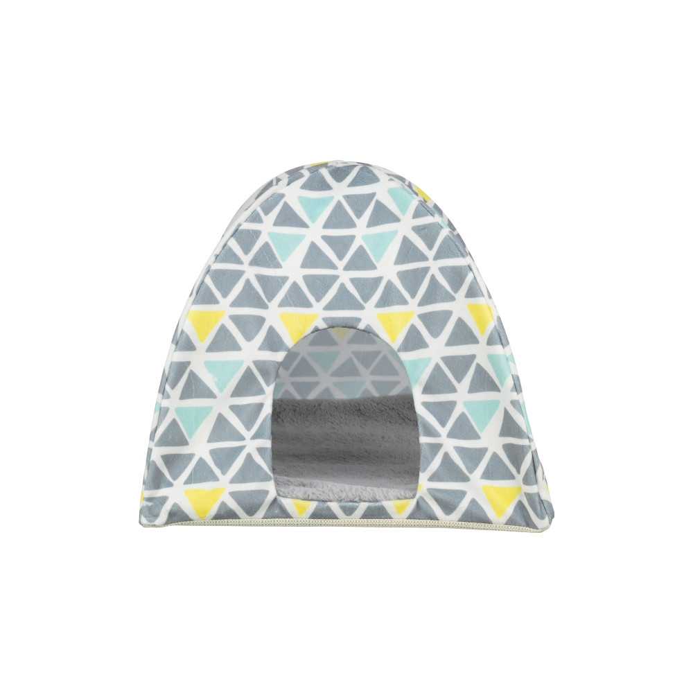Produktbild för Trixie Sunny wigwam,guineapig/dwarfrabbit,37×35×37cm,mul.col...