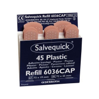 Produktbild för Plåster Salvequick vattenavvisande 6036, plast, förpackning...