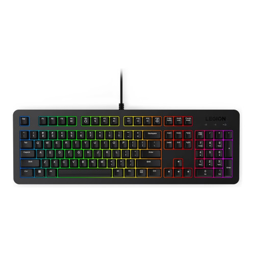Lenovo Lenovo Legion K310 RGB - tangentbord - gaming full size - QWERTY - Nordisk - svart Inmatningsenhet