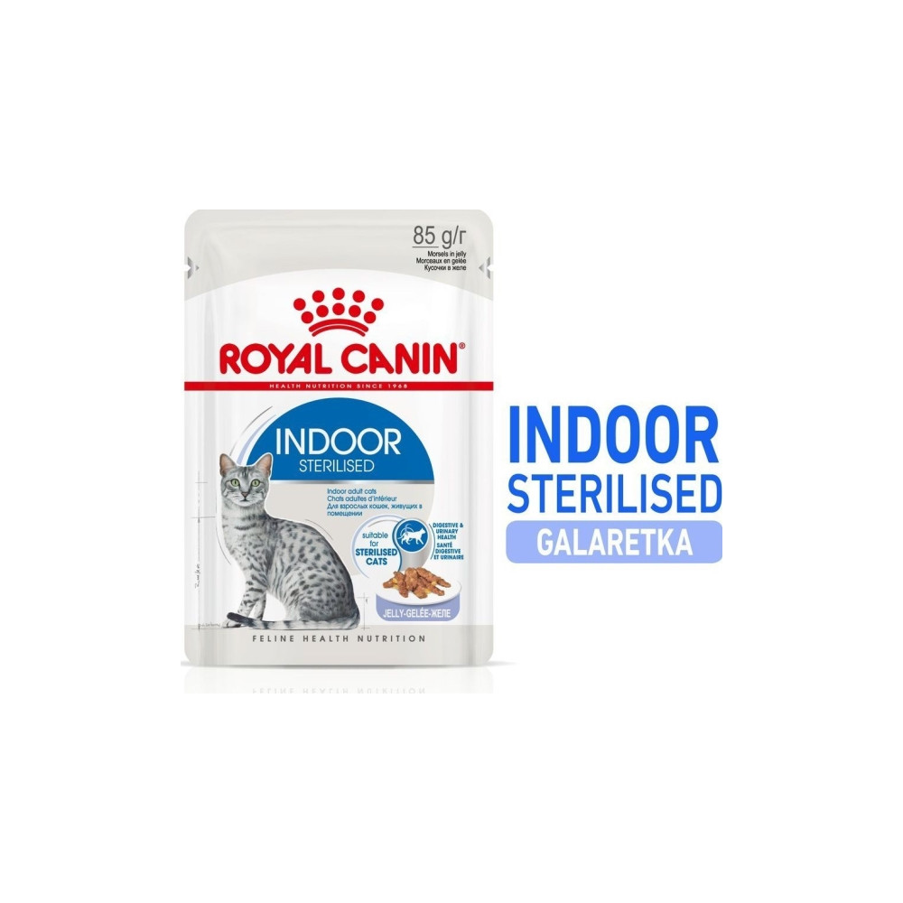 Produktbild för Royal Canin Indoor Sterilized, Vuxen, Alla raser, Kött, 12x8...