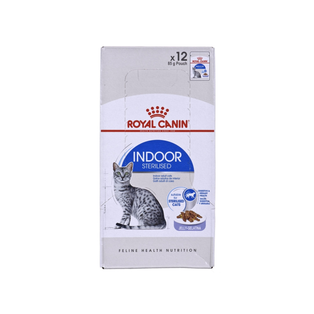 Produktbild för Royal Canin Indoor Sterilized, Vuxen, Alla raser, Kött, 12x8...