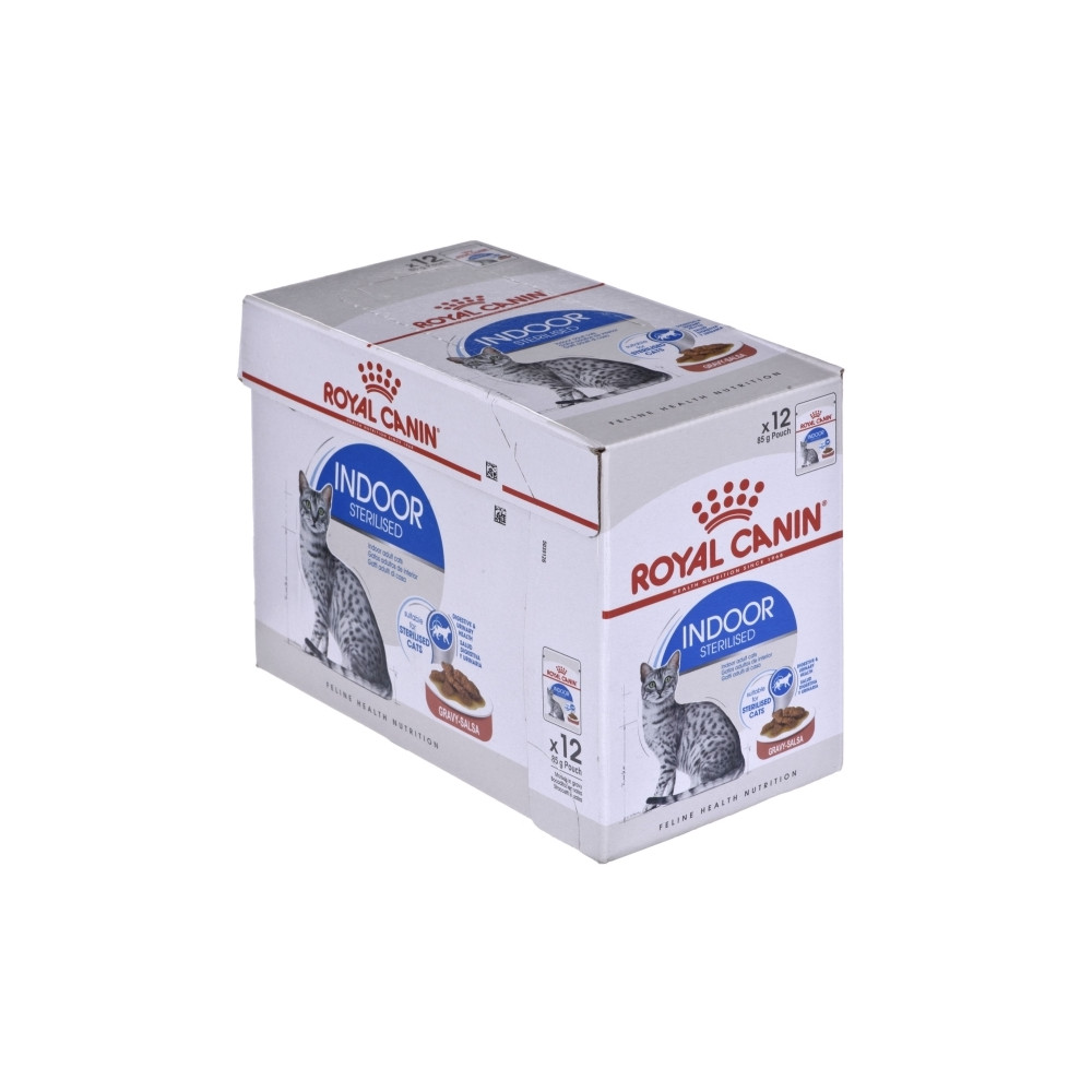 Produktbild för Royal Canin Indoor Sterilized, Vuxen, Alla raser, Kött, 12x8...