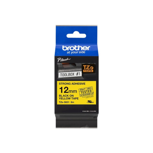 Brother Brother TZe-S631 - bandlaminat - 1 kassett(er) - Rulle (1,2 cm x 8 m)