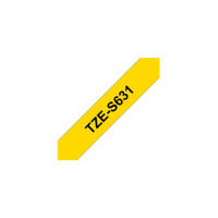 Produktbild för Brother TZe-S631 - bandlaminat - 1 kassett(er) - Rulle (1,2 cm x 8 m)