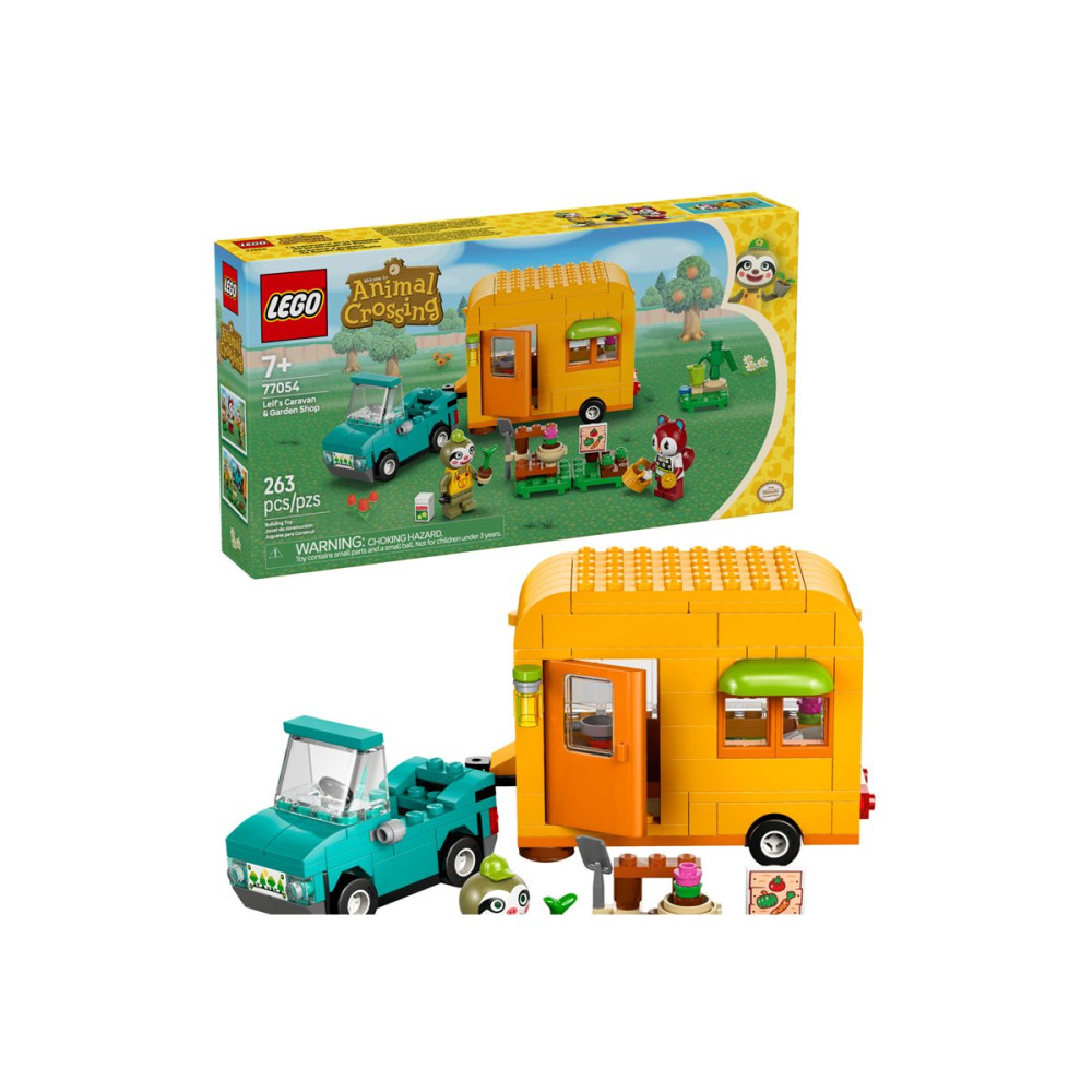 Produktbild för LEGO Animal Crossing 77054 - Leifs karavan- och trädgårdsbutik - byggsats