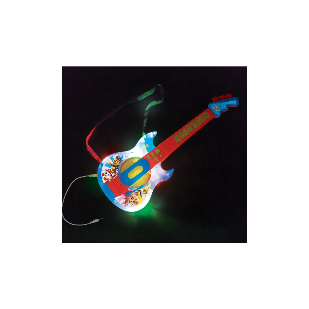 Produktbild för Paw Patrol Elektrisk Gitarr med Ljus och Glasögon med mikrof...