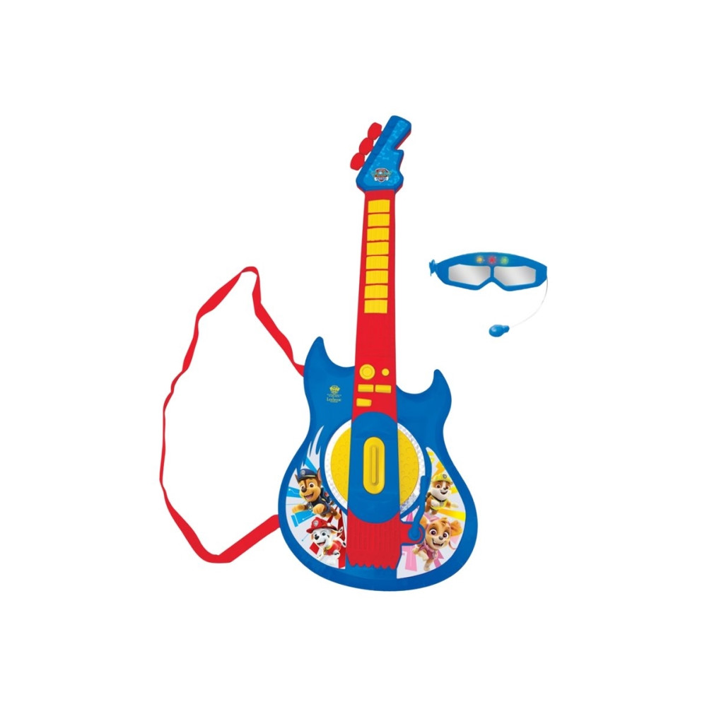 Produktbild för Paw Patrol Elektrisk Gitarr med Ljus och Glasögon med mikrof...