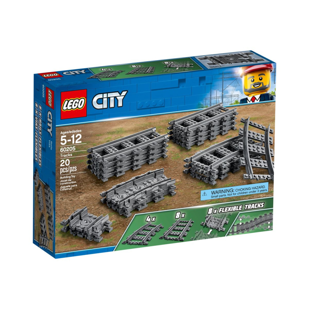 Produktbild för LEGO City 60205 - Spår - byggsats