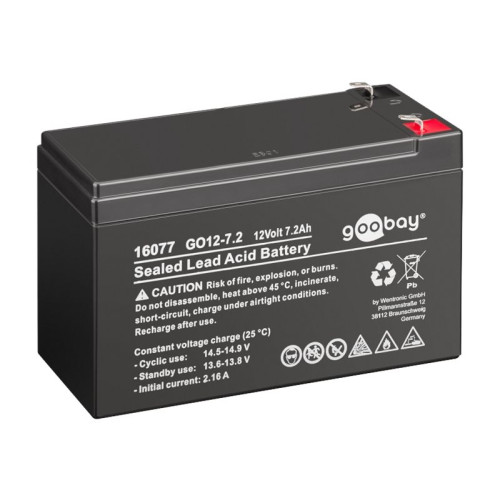 WENTRONIC GMBH goobay GO12-7.2 - batteri - Bly-syra - 7.2 Ah