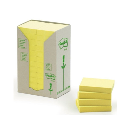 Post-it Post-it 653-1T - mini-tower bärbara datorer - 38 x 51 mm - 2400 ark (24 x 100)