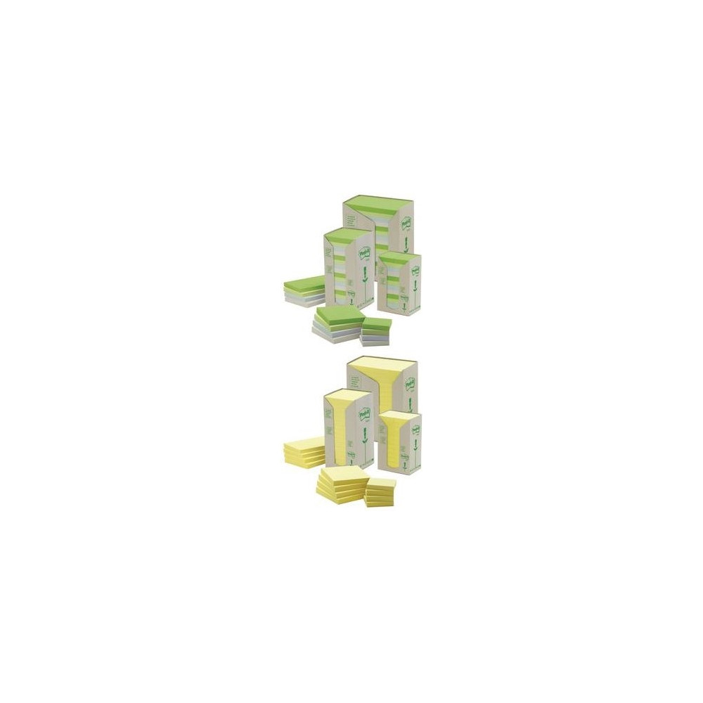 Produktbild för Post-it 653-1T - mini-tower bärbara datorer - 38 x 51 mm - 2400 ark (24 x 100)