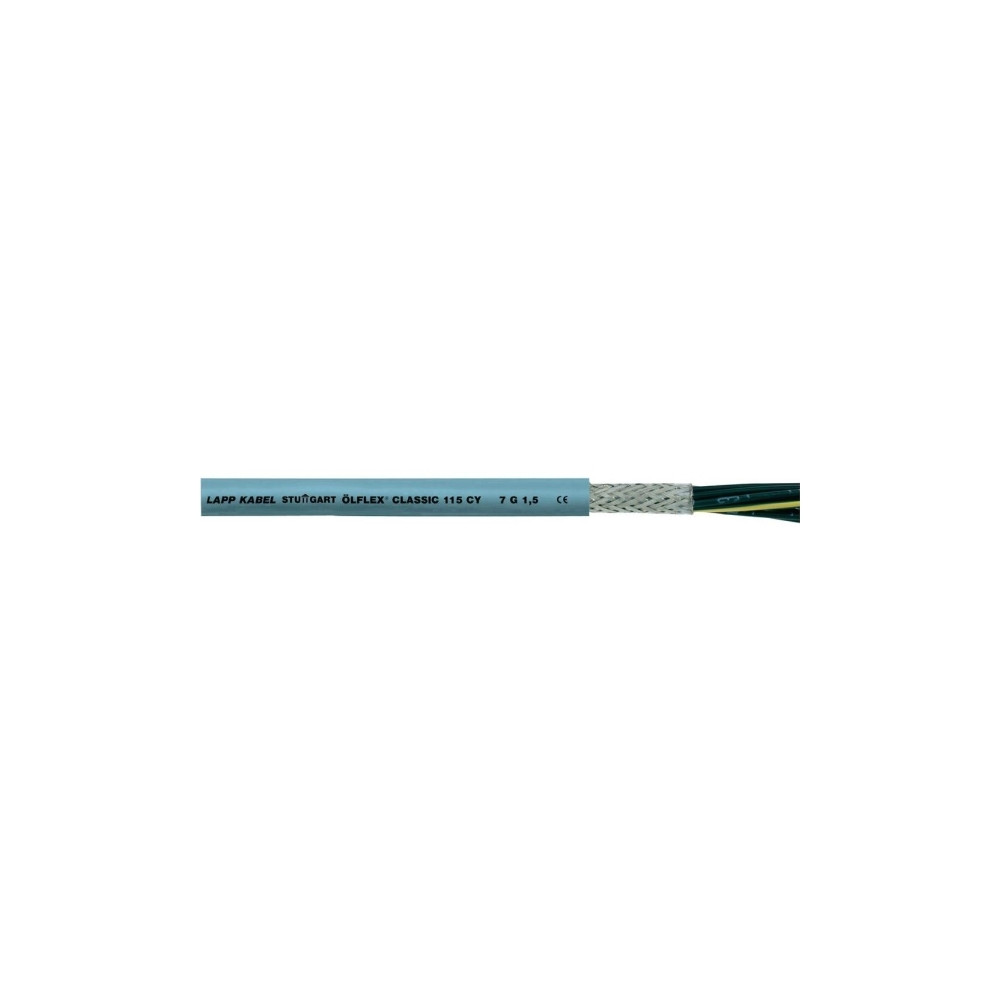 Produktbild för Lapp ÖLFLEX CLASSIC 115 CY, 16 mm ², Grå, PVC, 800 kg/km, 10...