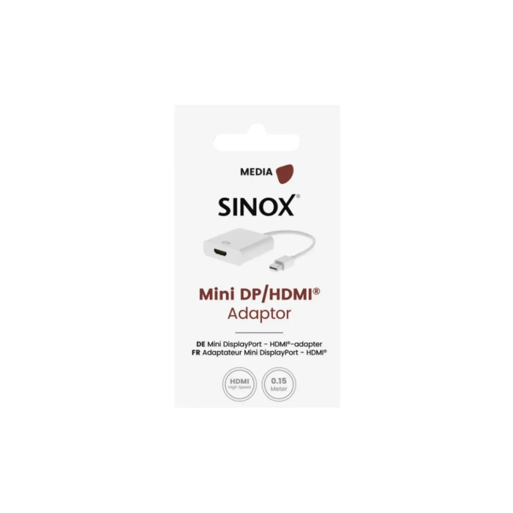 Produktbild för Sinox SOC04016, 0,15 m, Mini DisplayPort, HDMI, Hankoppling,...