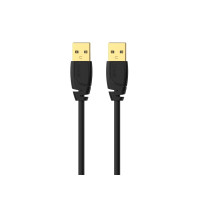 Produktbild för Sinox SOC04802, 2 m, USB A, USB A, USB 2.0, 0,48 Gbit/s, Sva...