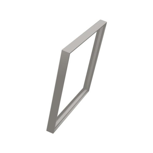 Solar Plus PLANO påbyggnadsram för LED flat panel 598x598x50 RAL9016 ki...