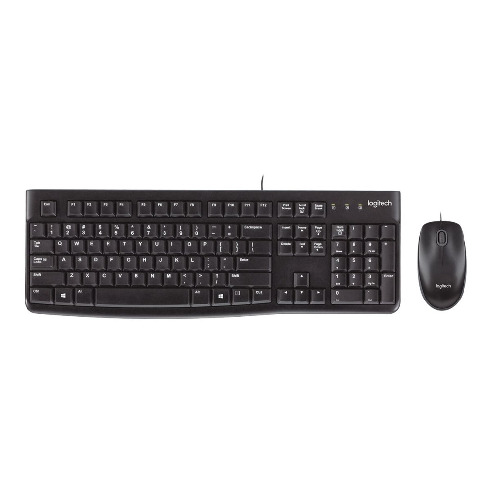 Produktbild för Logitech Desktop MK120 - sats med tangentbord och mus - QWERTY - USA, internationellt Inmatningsenhet