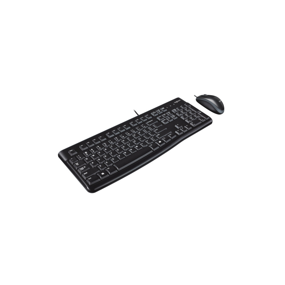 Produktbild för Logitech Desktop MK120 - sats med tangentbord och mus - QWERTY - USA, internationellt Inmatningsenhet