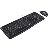 Produktbild för Logitech Desktop MK120 - sats med tangentbord och mus - QWERTY - USA, internationellt Inmatningsenhet