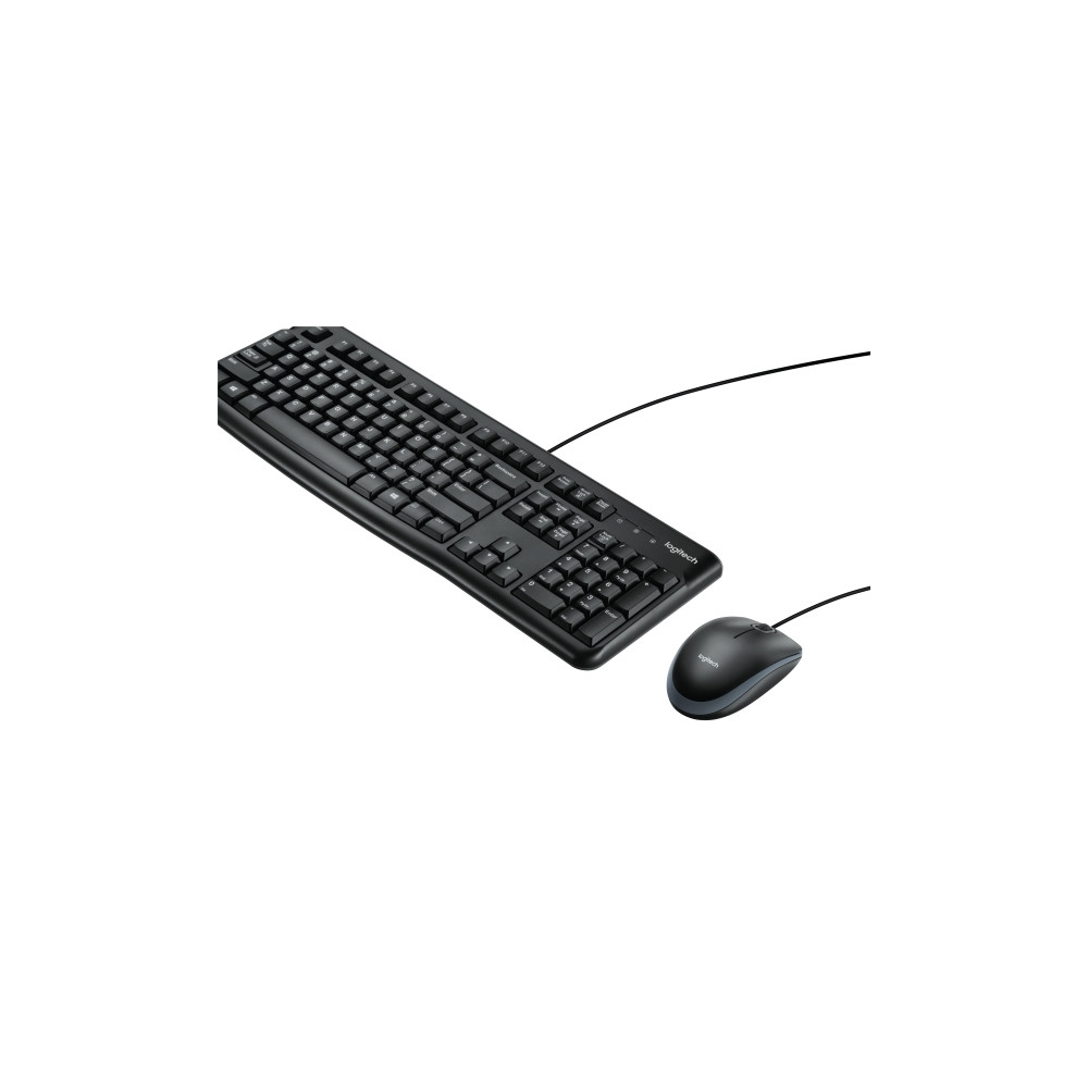 Produktbild för Logitech Desktop MK120 - sats med tangentbord och mus - QWERTY - USA, internationellt Inmatningsenhet