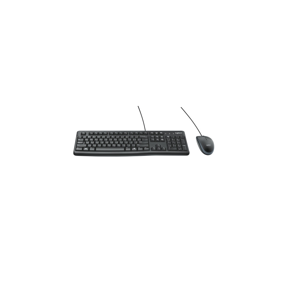 Produktbild för Logitech Desktop MK120 - sats med tangentbord och mus - QWERTY - USA, internationellt Inmatningsenhet