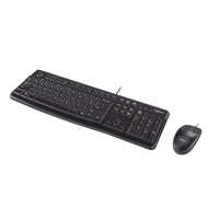 Produktbild för Logitech Desktop MK120 - sats med tangentbord och mus - QWERTY - USA, internationellt Inmatningsenhet