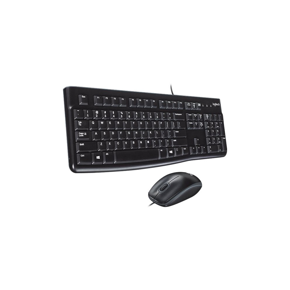 Produktbild för Logitech Desktop MK120 - sats med tangentbord och mus - QWERTY - USA, internationellt Inmatningsenhet