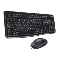 Produktbild för Logitech Desktop MK120 - sats med tangentbord och mus - QWERTY - USA, internationellt Inmatningsenhet