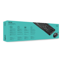 Produktbild för Logitech Desktop MK120 - sats med tangentbord och mus - QWERTY - USA, internationellt Inmatningsenhet
