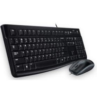 Produktbild för Logitech Desktop MK120 - sats med tangentbord och mus - QWERTY - USA, internationellt Inmatningsenhet
