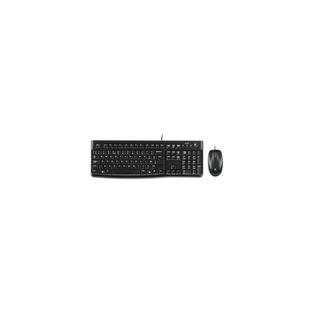 Produktbild för Logitech Desktop MK120 - sats med tangentbord och mus - QWERTY - USA, internationellt Inmatningsenhet