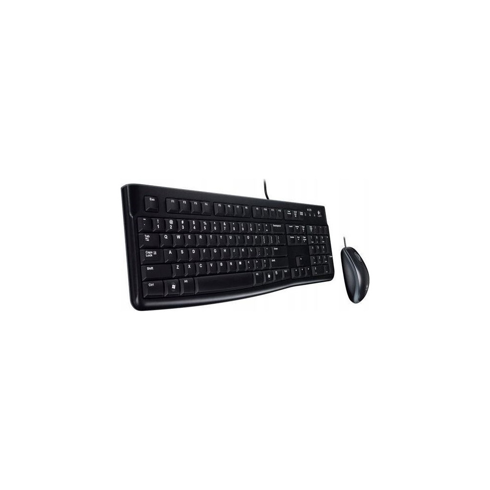 Produktbild för Logitech Desktop MK120 - sats med tangentbord och mus - QWERTY - USA, internationellt Inmatningsenhet