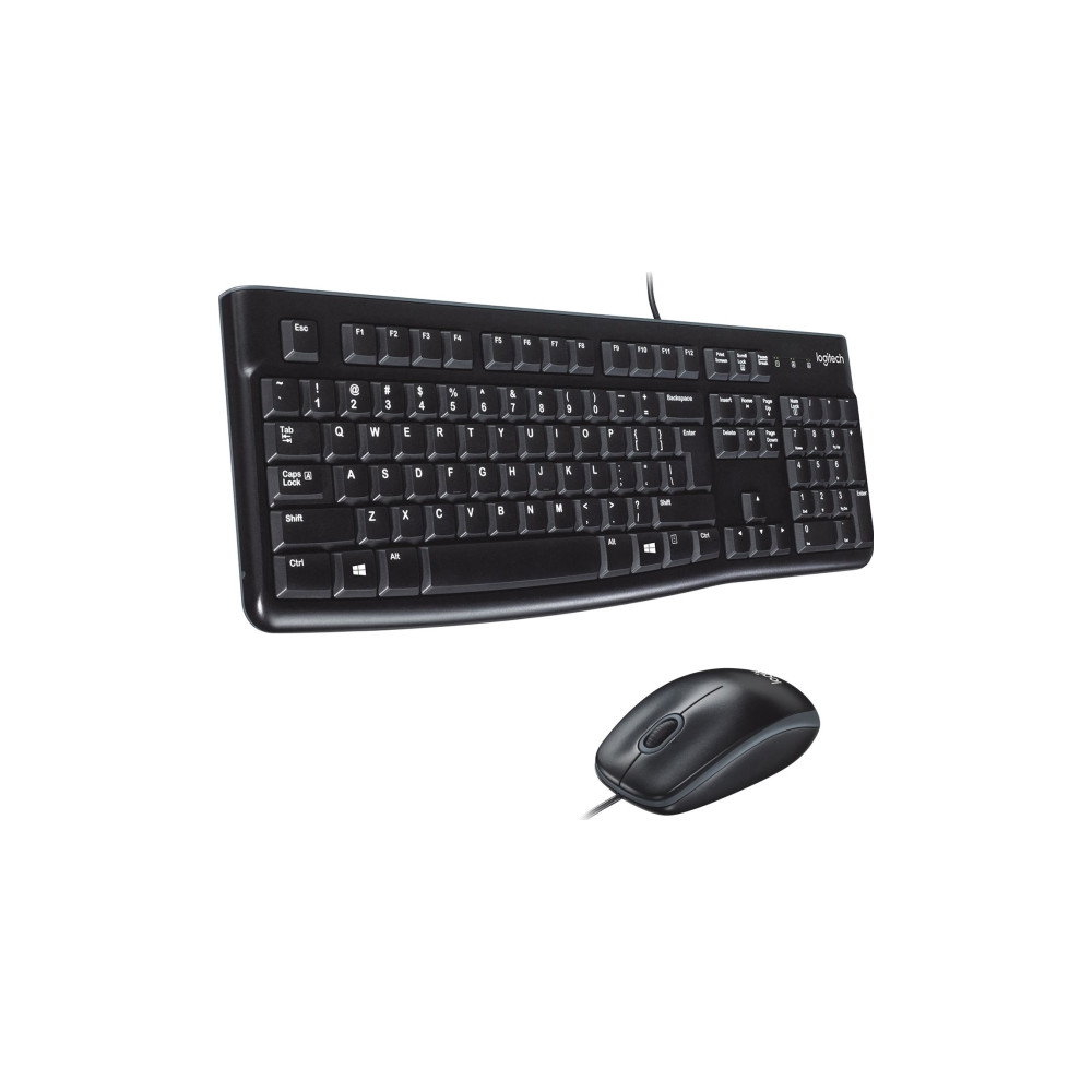 Produktbild för Logitech Desktop MK120 - sats med tangentbord och mus - QWERTY - USA, internationellt Inmatningsenhet