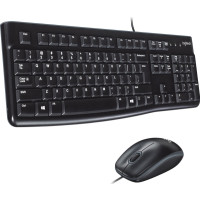 Produktbild för Logitech Desktop MK120 - sats med tangentbord och mus - QWERTY - USA, internationellt Inmatningsenhet
