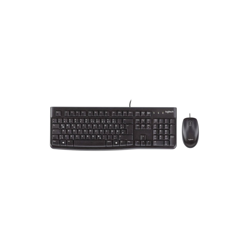 Produktbild för Logitech Desktop MK120 - sats med tangentbord och mus - QWERTY - USA, internationellt Inmatningsenhet