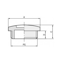 Produktbild för LAPP 52005980 SKINDICHT BLK PG 16 RAL 7035 LGY PG16 polystyr...