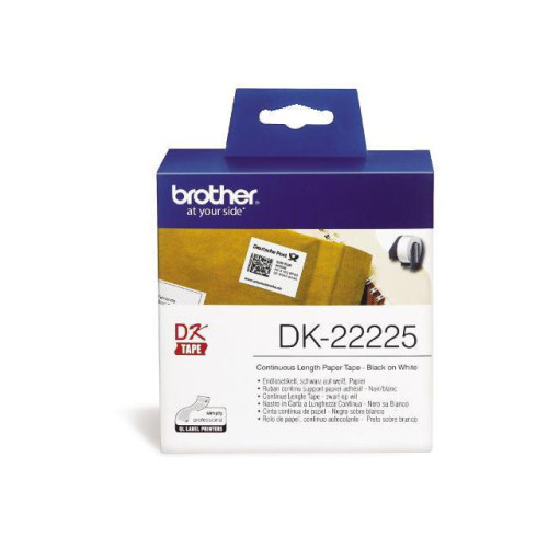 Brother Etikett BROTHER DK22225 38mm vit