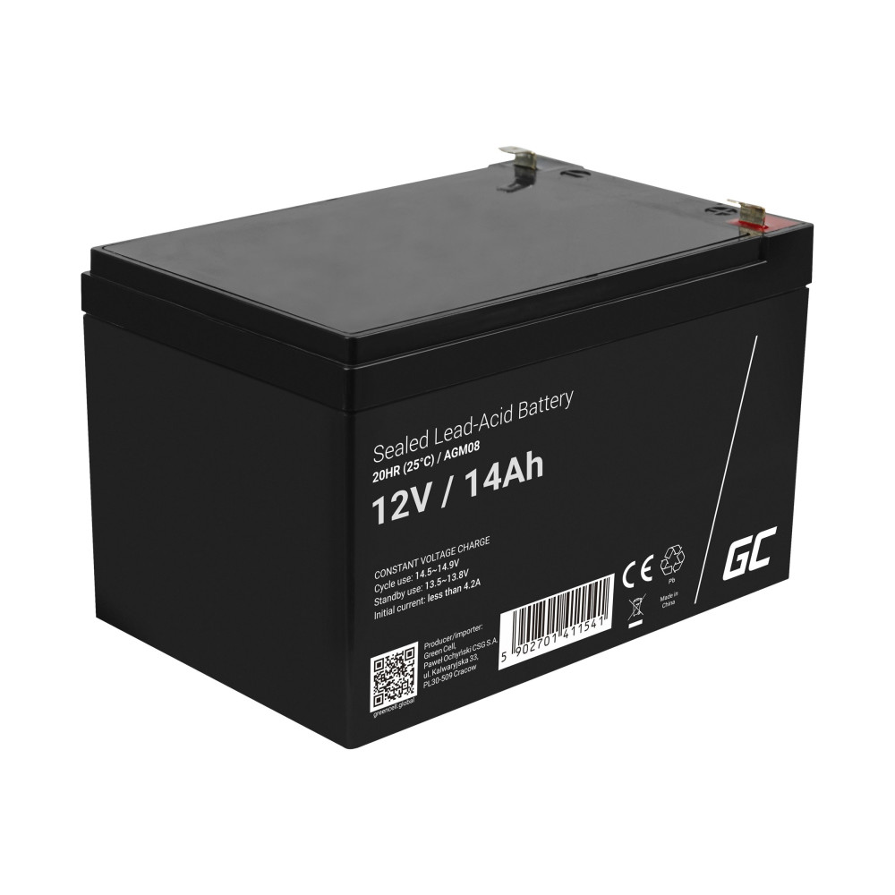 Produktbild för Green Cell - UPS-batteri - Förseglat med blysyra (SLA) - 14 Ah