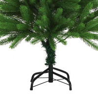 Produktbild för Julgran med 150 LED-lampor med stativ Grön 120 cm PE