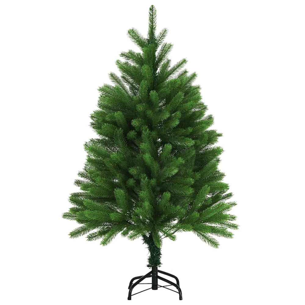 Produktbild för Julgran med 150 LED-lampor med stativ Grön 120 cm PE