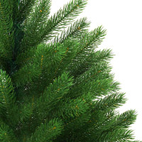 Produktbild för Julgran med 150 LED-lampor med stativ Grön 120 cm PE